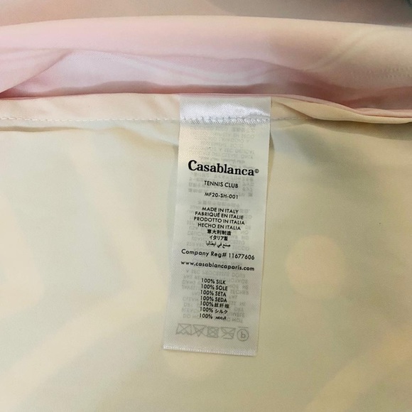 Casablanca graphic floral silk shirt made in Italy - Picture 7 of 8